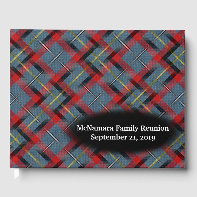 Libro De Visitas Reunión familiar de clan MacNamara Tartan (Anverso)