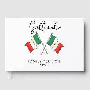 Libro De Visitas Reunión Familiar de la Bandera Italiana