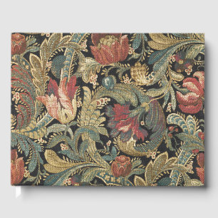 Libro De Visitas Rico Tapiz floral Brocade Damask