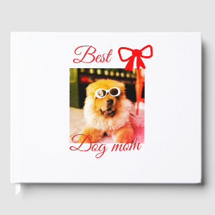 Libro De Visitas Rincón rojo mejor perro mamá papá foto perro/masco