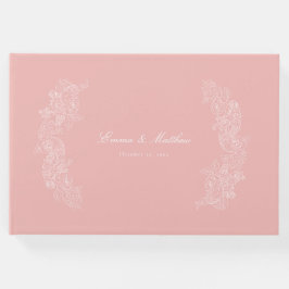 Libro De Visitas Rococo Marie Antoinette Escudo Botánico Rosa