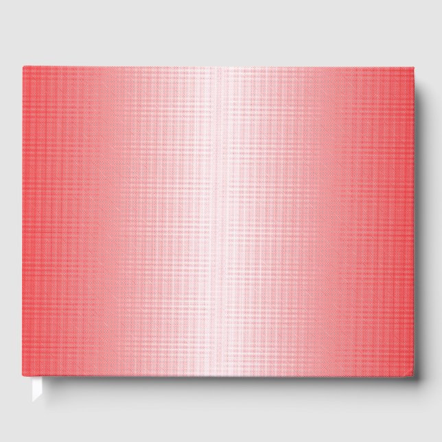 Libro De Visitas Rojo, naranja y pinceles rosas se mezclan (Anverso)