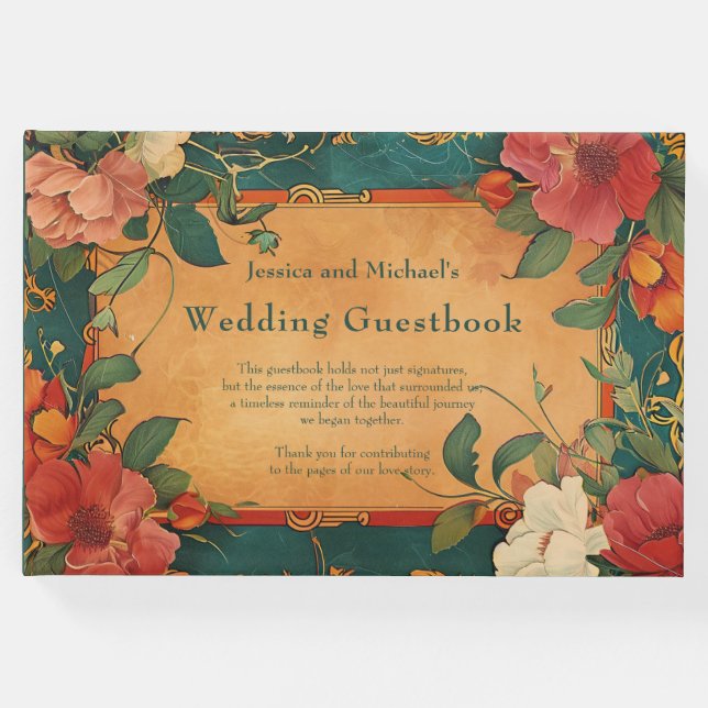 Libro De Visitas 🌹 Romance: el esplendor del Art Nouveau (Anverso)