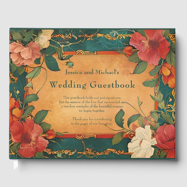 Libro De Visitas 🌹 Romance: el esplendor del Art Nouveau (Anverso)