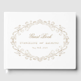 Libro De Visitas Romantic Baroque Ornate Frame Wedding