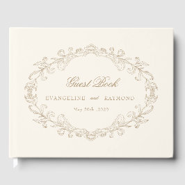 Libro De Visitas Romantic Baroque Ornate Frame Wedding