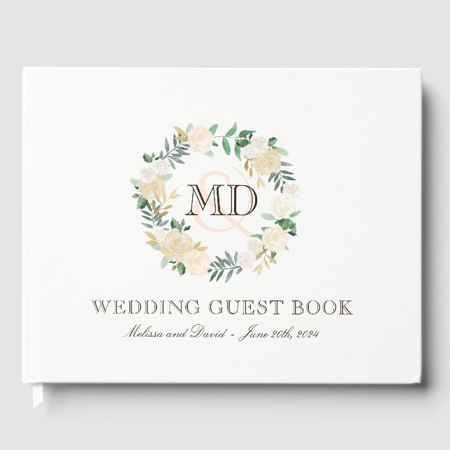 Libro De Visitas Romantic Woodland Boda Guest Book (Anverso)