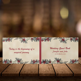 Libro De Visitas Romántica boda invernal