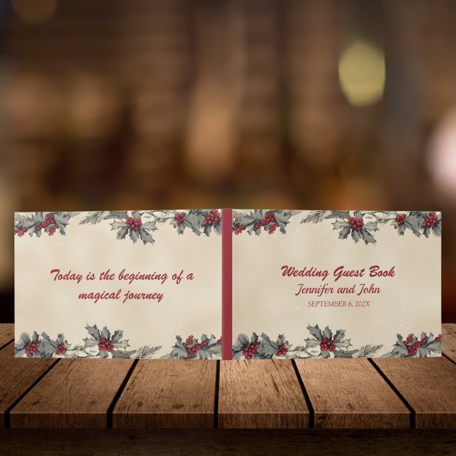 Libro De Visitas Romántica boda invernal (Subido por el creador)