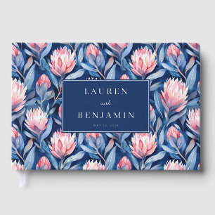 Libro De Visitas Romántico floral naval protea