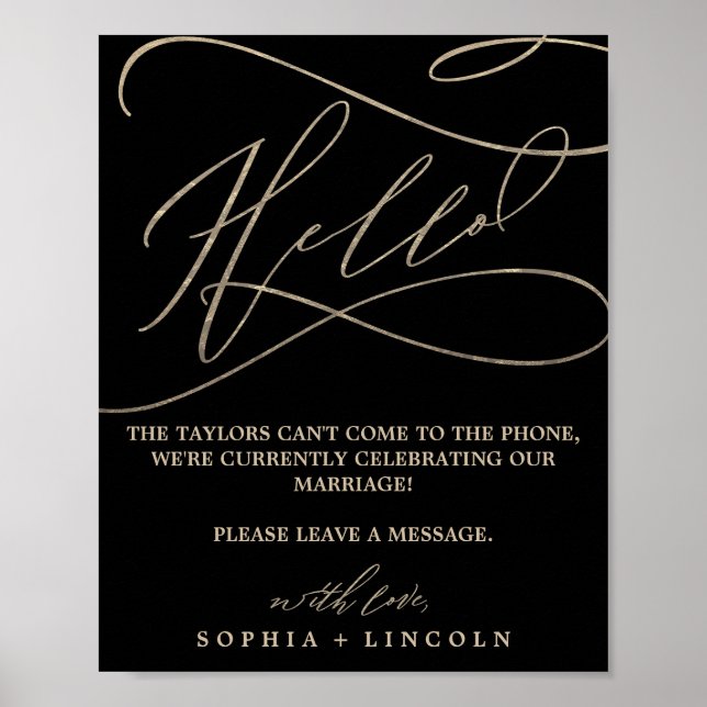 Libro de visitas romántico sobre la caligrafía de  (Frente)