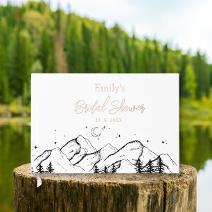 Libro De Visitas Rosa Gold Camp Bride Bridal Shower