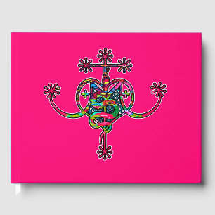 Libro De Visitas Rosa Neon Marie Laveau Veve Sigil