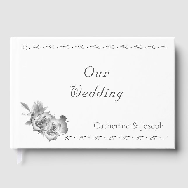 Libro De Visitas Rosa Nupcial Boda católica (Anverso)