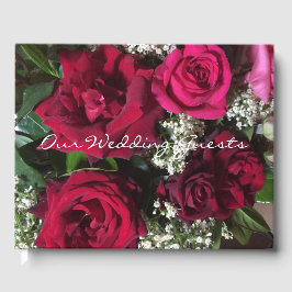 Libro De Visitas Rosas de Boda