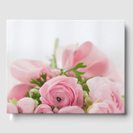 Libro De Visitas Rosas de boda rosadas