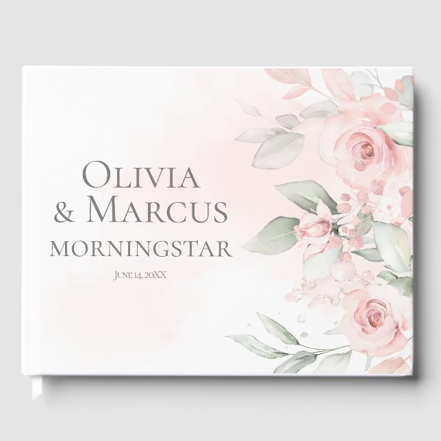 Libro de visitas | Rosas de la cabaña rosada de co (Anverso)