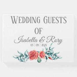 Libro De Visitas Rosas y Boda Eucalyptus Bouquet