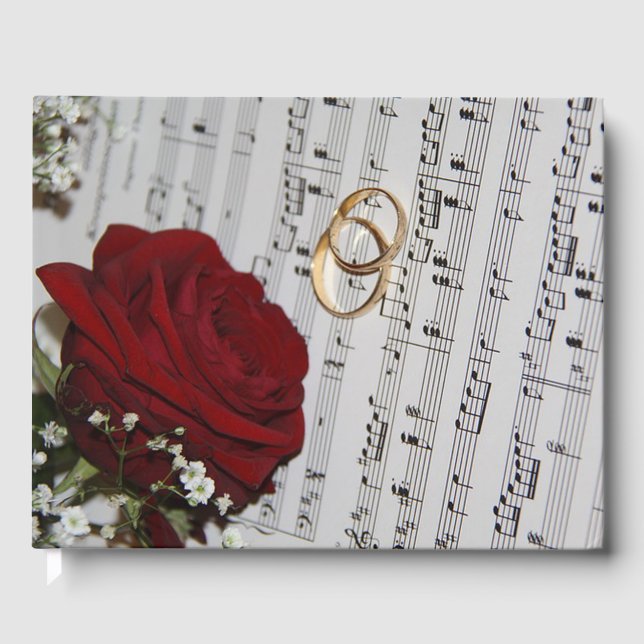 Libro De Visitas Roses rojos (Anverso)