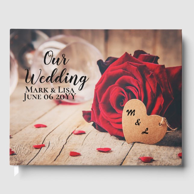 Libro De Visitas Roses rojos (Anverso)