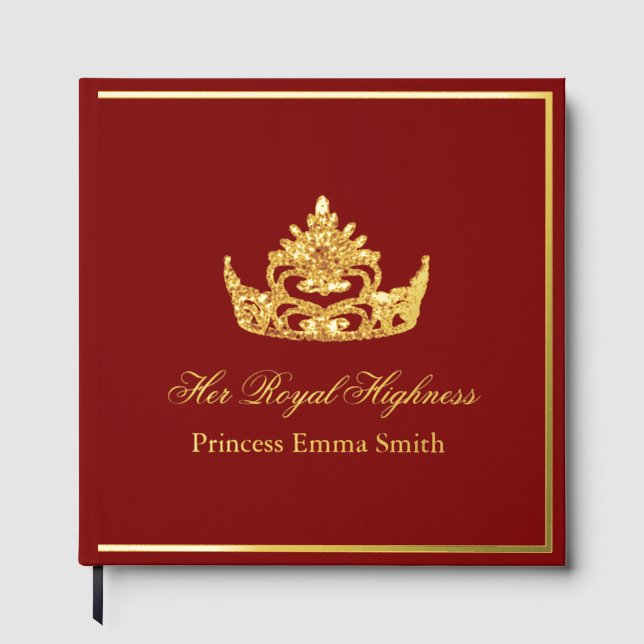Libro De Visitas Royalty Scrapbook Photo Foil Her Royal Highness  (Anverso)