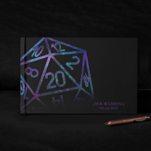 Libro De Visitas RPG Dice Nebula Fantasy Tabletop Gamer Personali