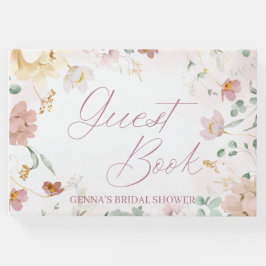 Libro De Visitas Rubor Floral Guest Book
