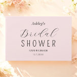 Libro De Visitas Rubor Pink Elegant Bridal Shower<br><div class="desc">Rubor Pink Bridal Shower Guest Book con un guión elegante de caligrafía. Más productos con este diseño están en la colección de abajo.</div>