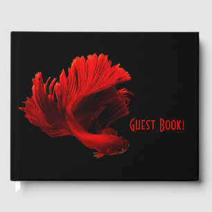 Libro De Visitas Ruby Red Siamese lucha contra el Personalizado de