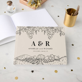 Libro De Visitas Rustic Ivory Vineyard Napa Valley Winery Wedding