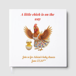 Libro De Visitas Rustic Little  Chick Theme  Party