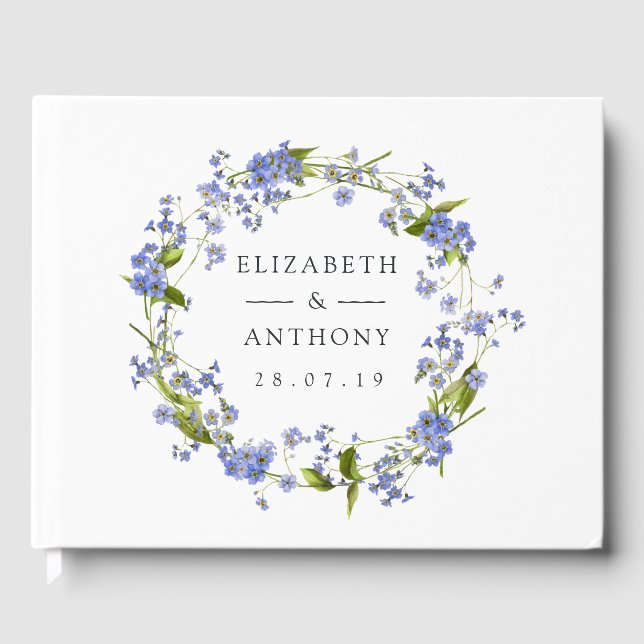 Libro De Visitas Rustic Mason Jar Olvídame No Boda (Anverso)