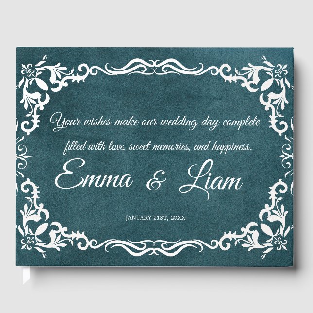 Libro De Visitas Rustic Mexican Wedding Guest Book  (Anverso)