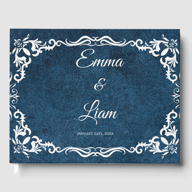 Libro De Visitas Rustic Mexican Wedding Guest Book  (Anverso)