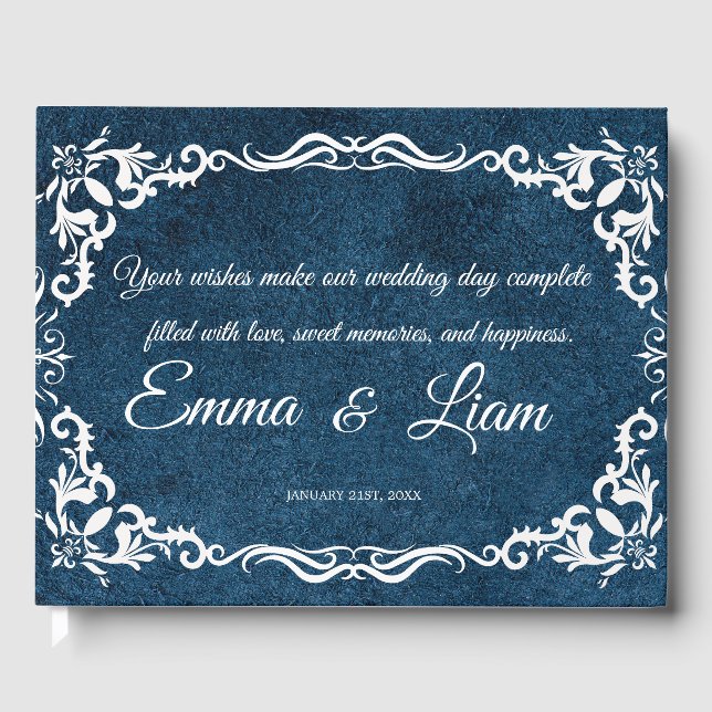 Libro De Visitas Rustic Mexican Wedding Guest Book  (Anverso)