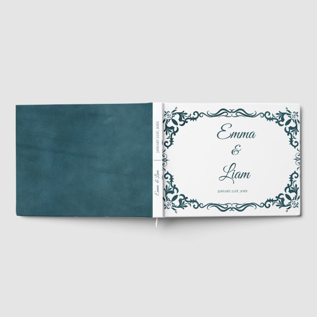 Libro De Visitas Rustic Mexican Wedding Guest Book  (Lleno)
