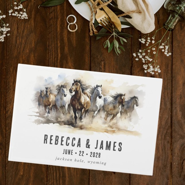 Libro De Visitas Rústica granja de caballos salvajes matrimonio en  (Subido por el creador)