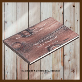 Libro De Visitas Rústico Red Barn Bed & Breakfast B&B Guest Book