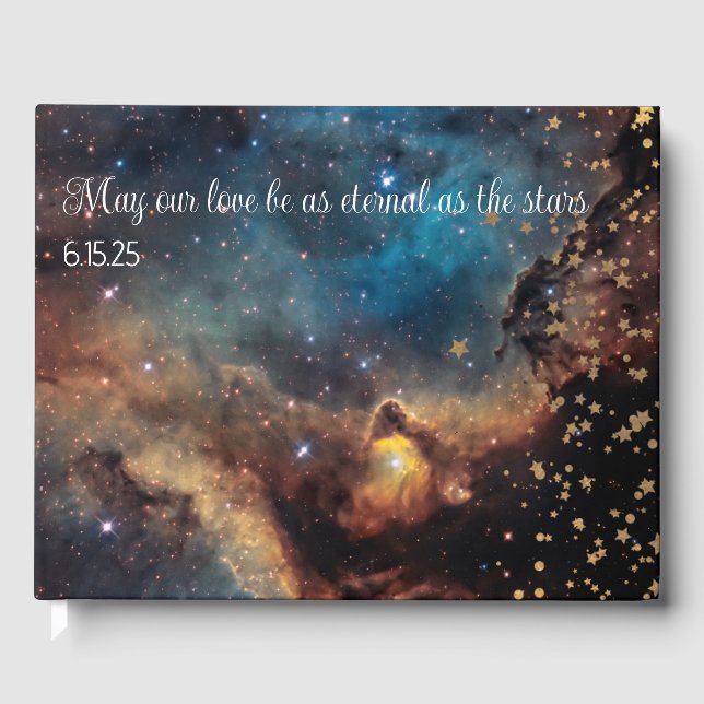 Libro De Visitas Rusty Blue Cloud Nebula (Anverso)
