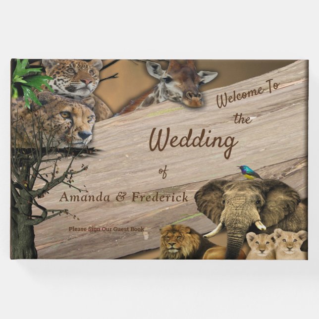 Libro De Visitas Safari al aire libre (Anverso)