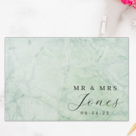 Libro De Visitas Sage Green Elegant Wedding Guest Book