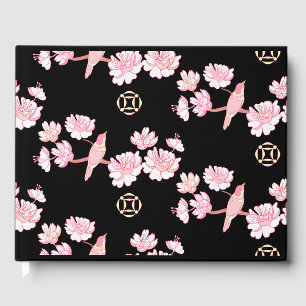 Libro De Visitas Sakura, flor de primavera, flor de cerezo japonés,