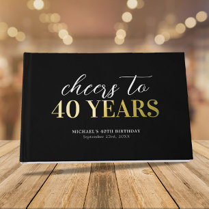 Libro De Visitas Saludos a cualquier fiesta de cumpleaños por edad