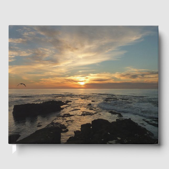 Libro De Visitas San Diego Sunset I California Seascape (Anverso)