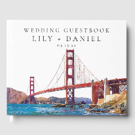 Libro De Visitas San Francisco Watercolor Wedding
