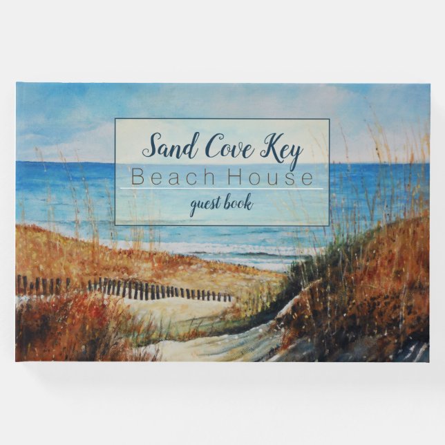 Libro De Visitas Sand Dunes Beach Vacation Rental Guest Book (Anverso)