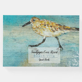 Libro De Visitas Sandpiper Shorebird Coastal Beach House Guest Hous