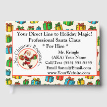  Santa Claus Business Card Holiday Magic