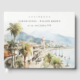 Libro De Visitas Santa Marta Colombia Watercolor Landscape Wedding