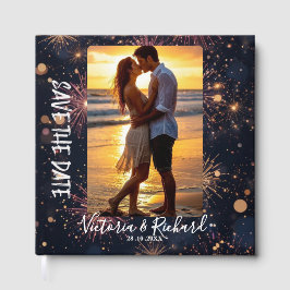 Libro De Visitas Save the Date Custom Photo Guest Book